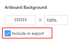 Include in export