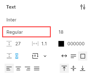 Font weight control